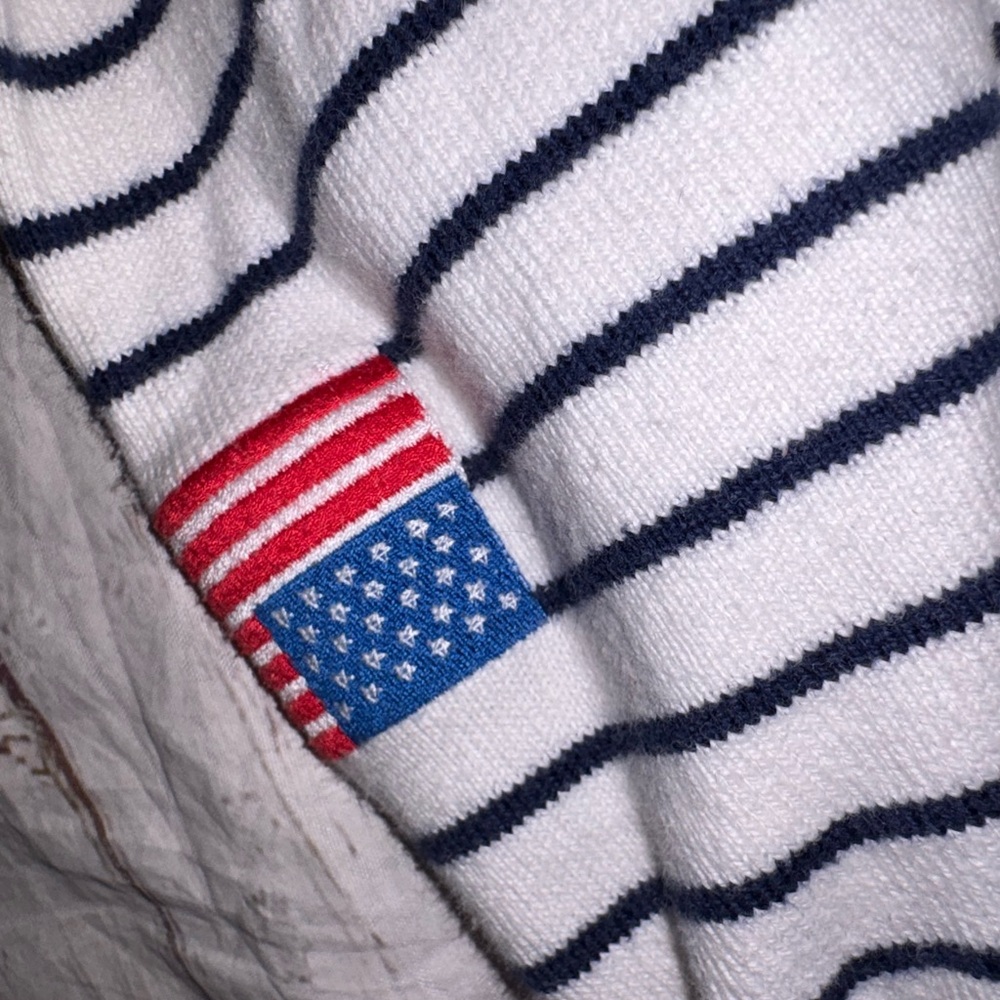 Vineyard Vines USA mixed striped shep pullover quarter zip XS - Picture 6 of 9